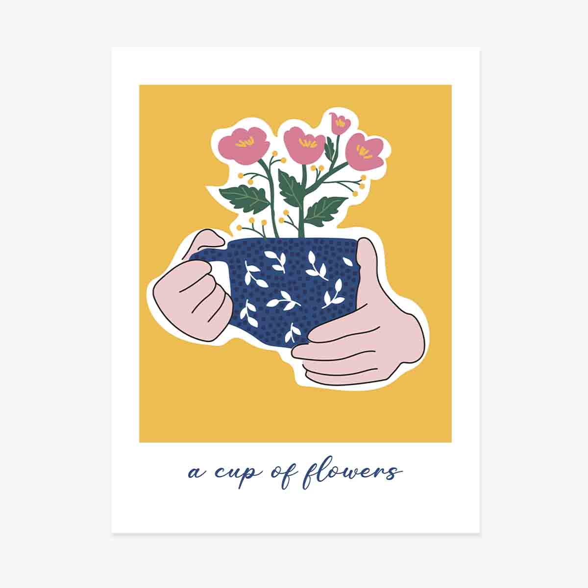 Poster A cup of flowers