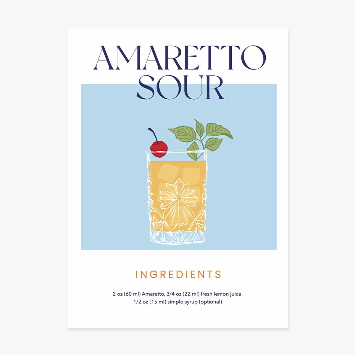 Plakát Amaretto Sour
