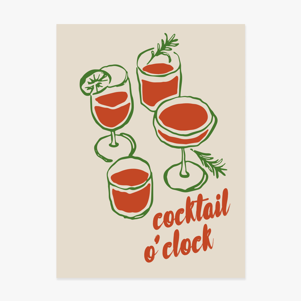 Plakát „Cocktail o