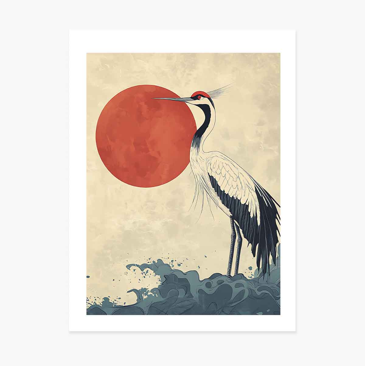 Plakát „Japonský jeřáb“