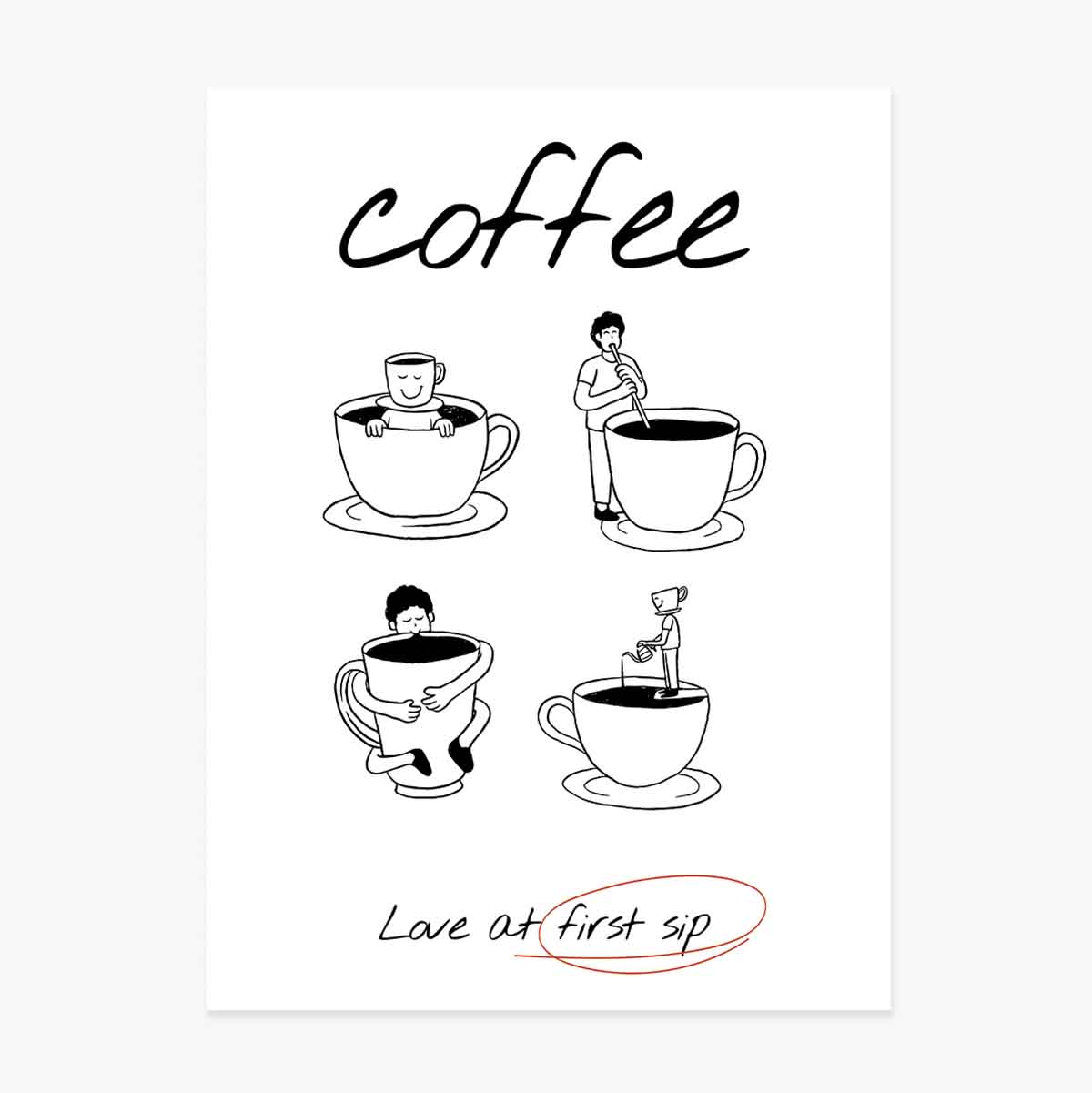 Plakát „Coffee love“