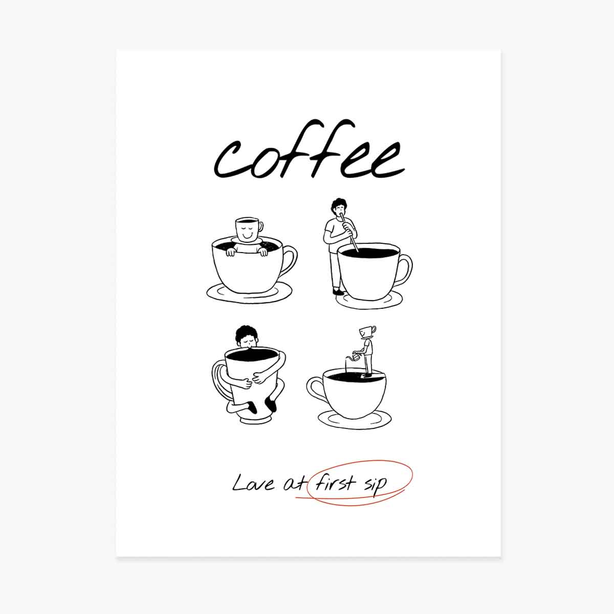 Plakát „Coffee love“