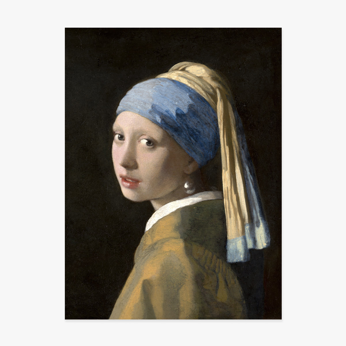 Plakát Johannes Vermeer, Dívka s perlou v uchu, 1665