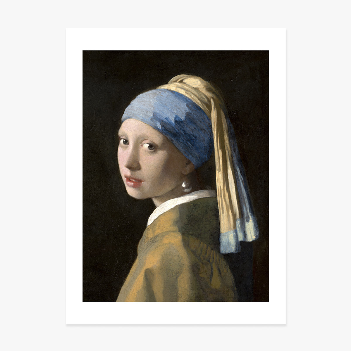 Plakát Johannes Vermeer, Dívka s perlou v uchu, 1665