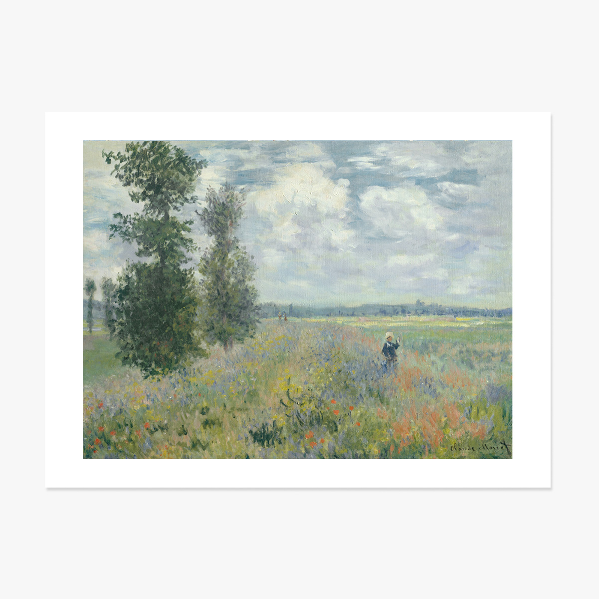 Plakát na šířku – Claude Monet, Pole máků u Argenteuilu, 1875
