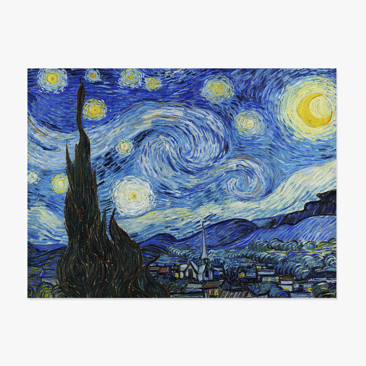 Plakát na šířku – Vincent van Gogh – Hvězdná noc, 1889
