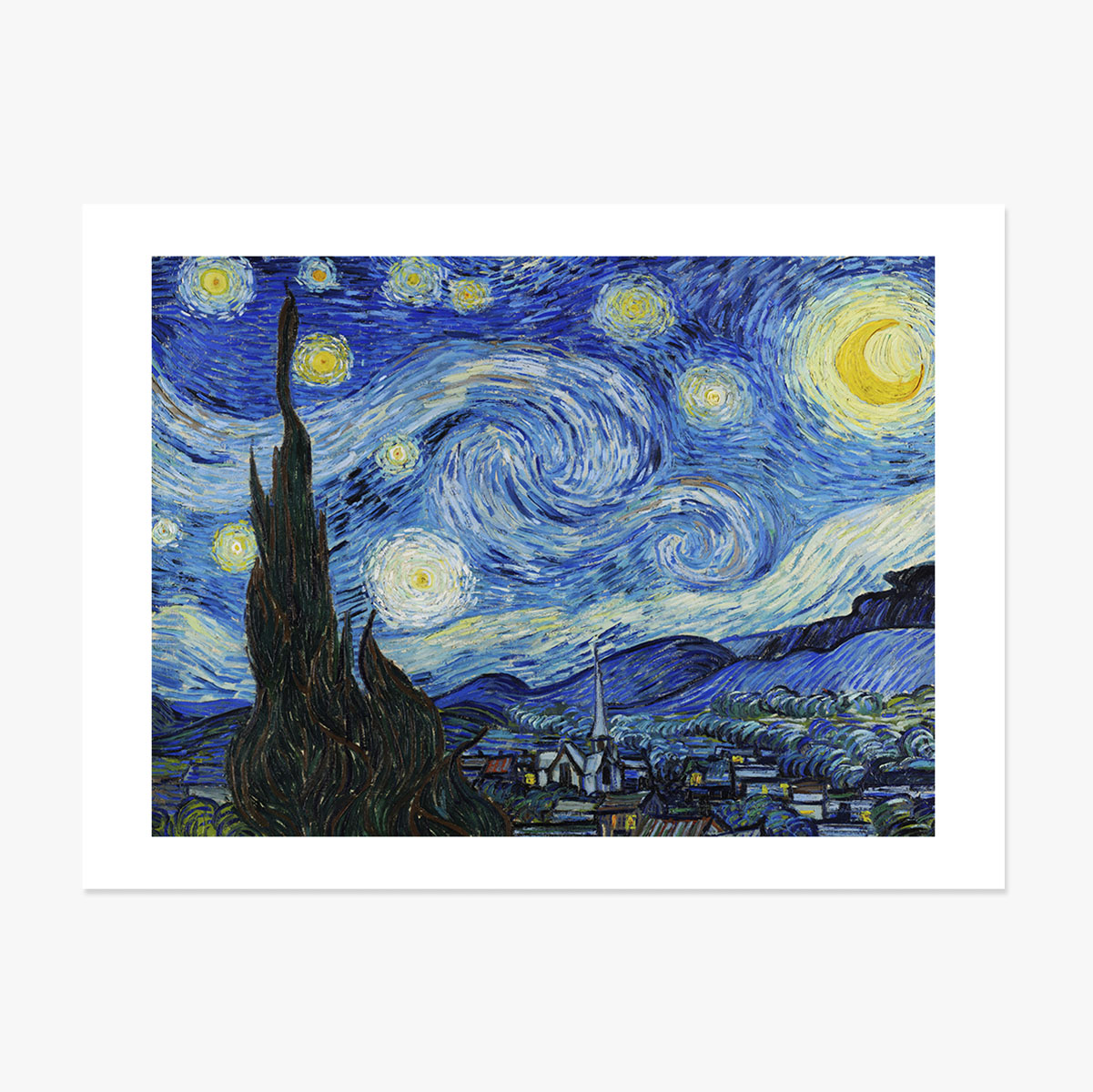 Plakát na šířku – Vincent van Gogh – Hvězdná noc, 1889