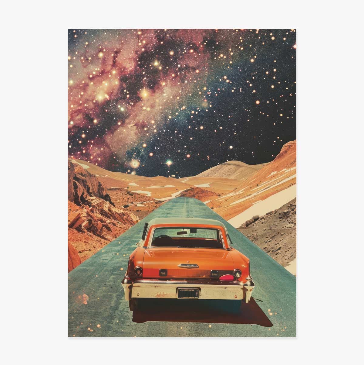 Plakát „Auto mezi hvězdami“