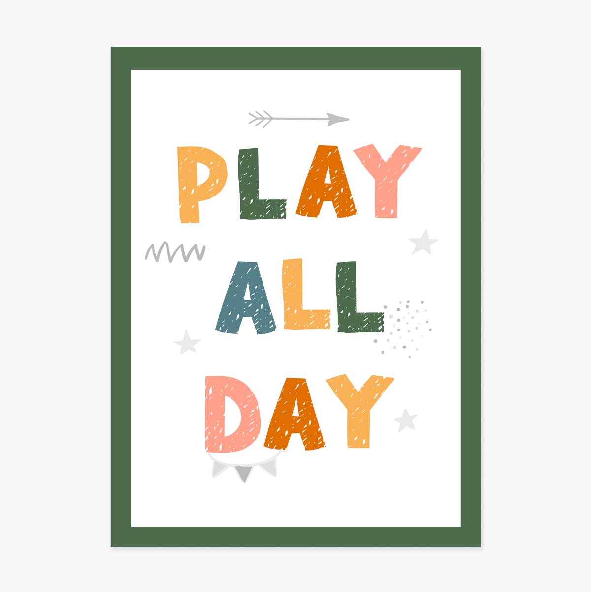 Plakát „Play All Day“