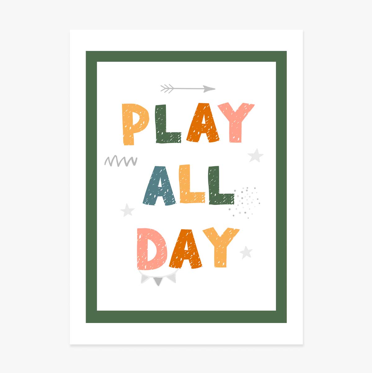 Plakát „Play All Day“