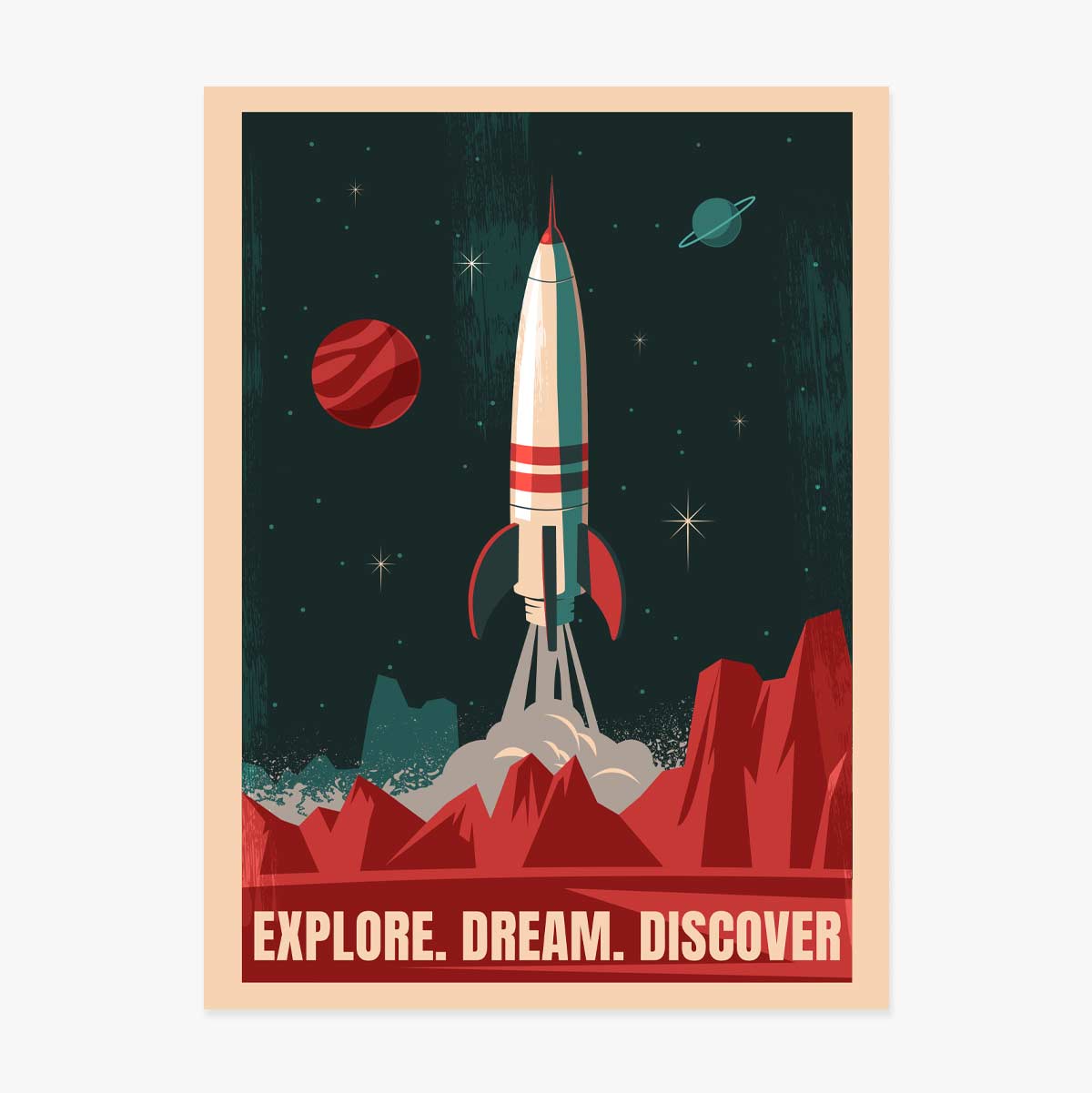 Space Rocket Poster