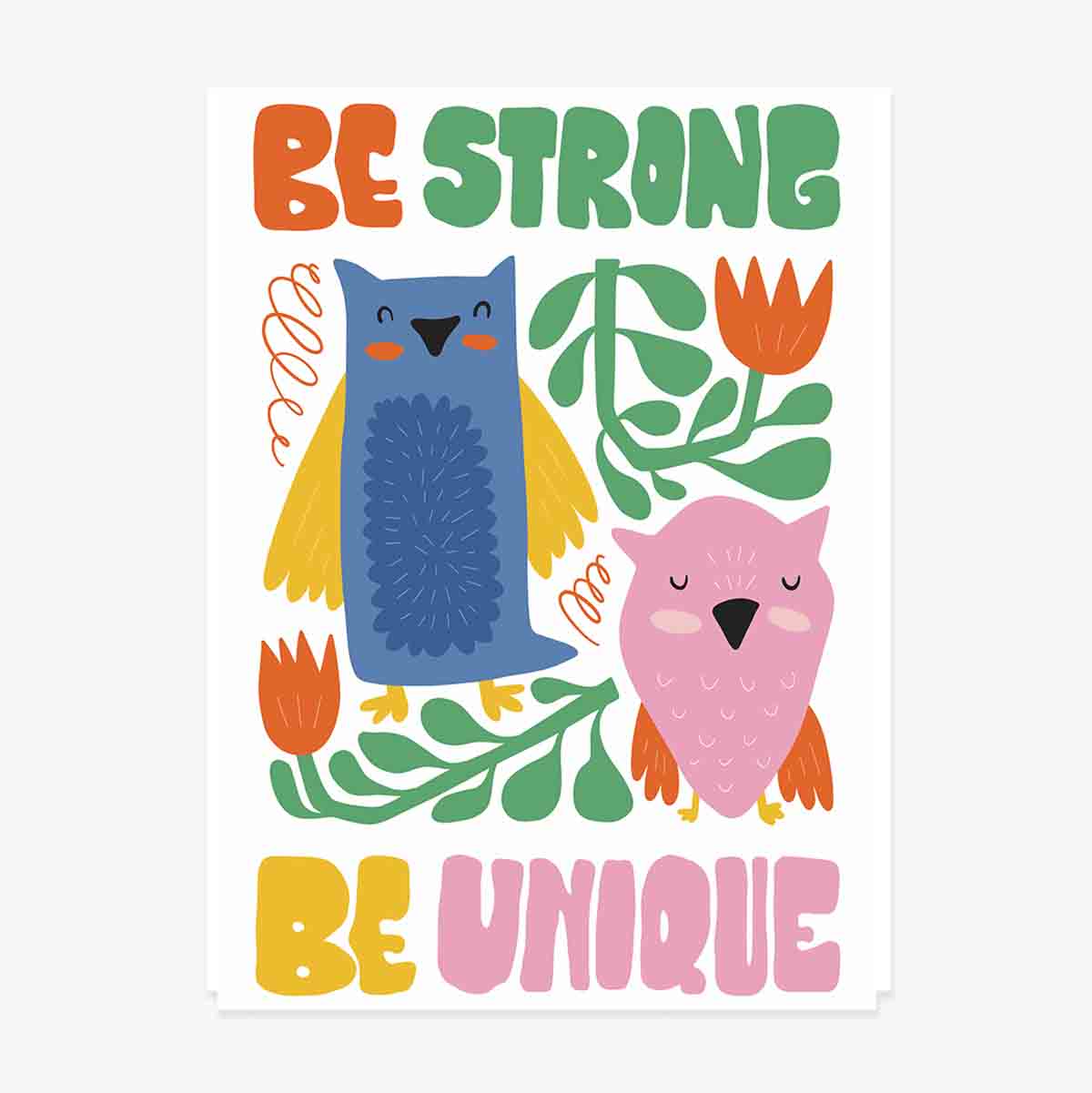 Plakát „Strong & unique“
