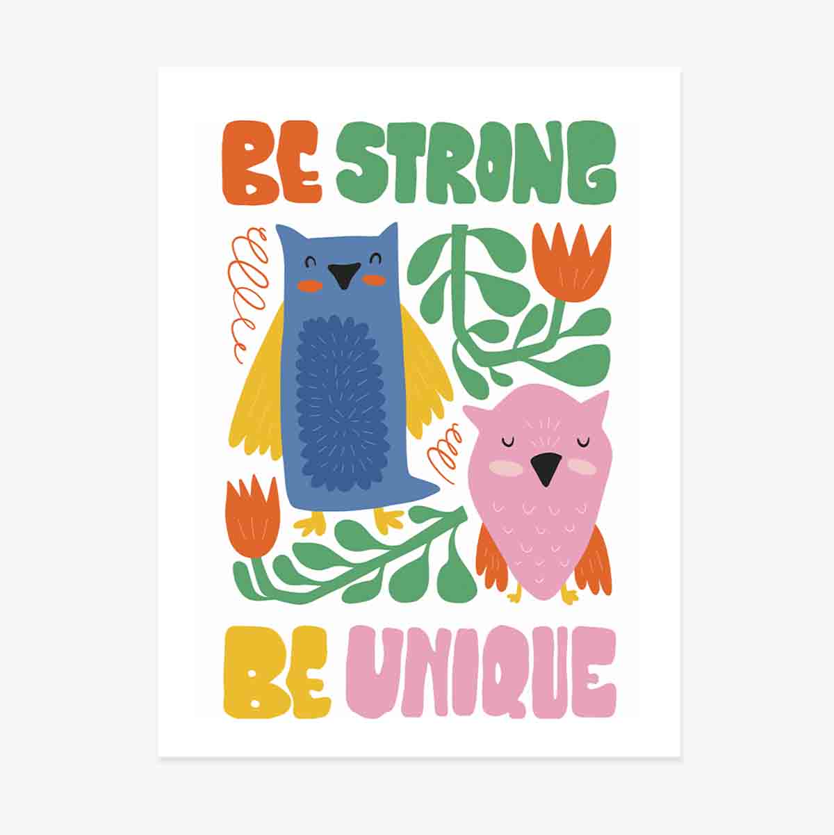 Plakát „Strong & unique“