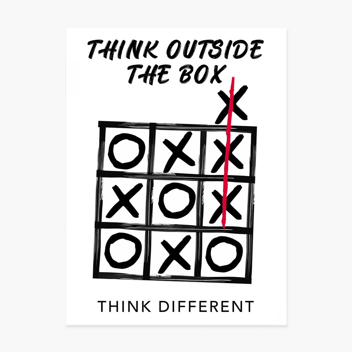 Plakát „Think outside the box“