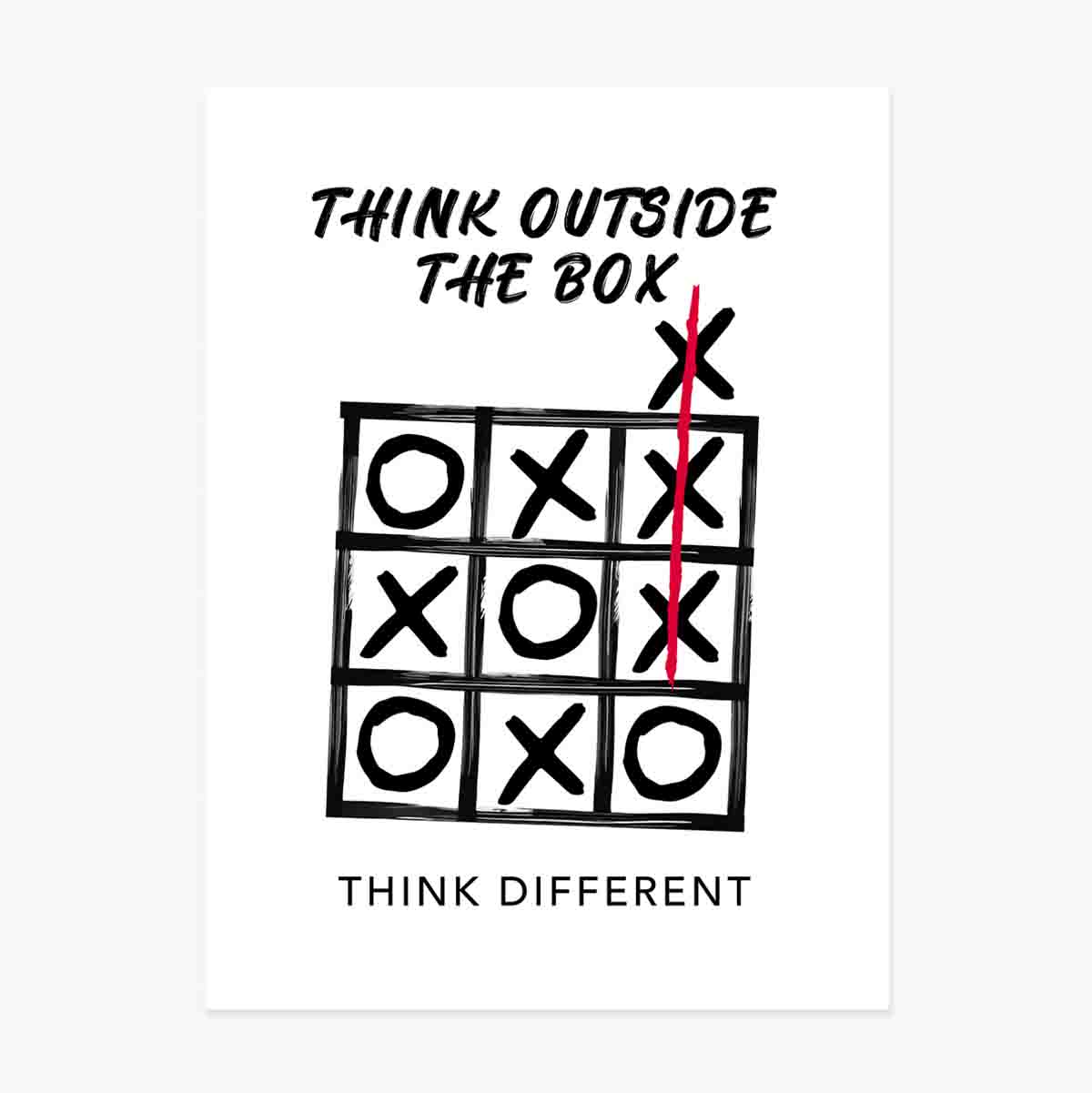 Plakát „Think outside the box“